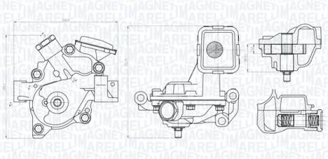 TOYOTA Оливний насос AURIS 1.6 07-12, COROLLA 1.6 06- MAGNETI MARELLI 351516000146