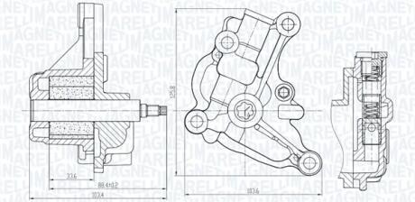 NISSAN Оливний насос JUKE 1.6 10-, NV200 1.6 10-, QASHQAI / QASHQAI +2 I 1.6 07- MAGNETI MARELLI 351516000154
