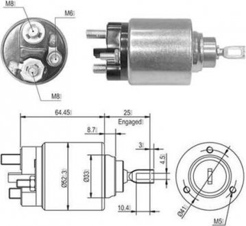 Реле втягуюче стартера MAGNETI MARELLI 940113050010