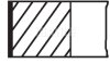 Комплект кілець поршневих з 3 шт. MAHLE / KNECHT 001 06 N0 (фото 1)
