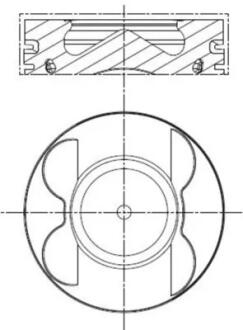 Поршень двигателя MAHLE / KNECHT 001 PI 00106 000