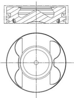 Поршень двигуна MAHLE / KNECHT 001 PI 00107 000