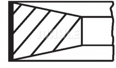 Кольца поршня (OM314/OM352) (D=97мм) MAHLE / KNECHT 004 45 G0