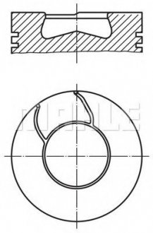 Поршень (8460.21/8460.41) Euro 1 MAHLE / KNECHT 008 41 00