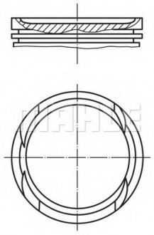 Поршень двигуна MAHLE / KNECHT 010 05 02 (фото 1)