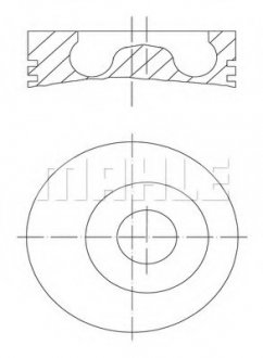 Поршень MAHLE / KNECHT 0102700