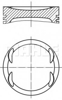 Поршень двигуна MAHLE / KNECHT 015 76 02 (фото 1)