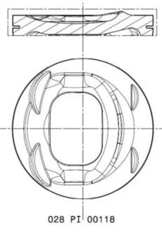 Поршень MAHLE / KNECHT 028PI00118000