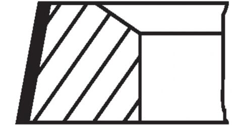 Комплект кілець на поршень MAHLE / KNECHT 028RS101010N0 (фото 1)
