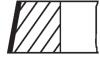 Кільця поршневі SKODA 75.5 (1.5/1.5/3) 1.3 86- 136B/135M/AMD/AME (Mahle) MAHLE / KNECHT 028 RS 10116 0N0 (фото 2)