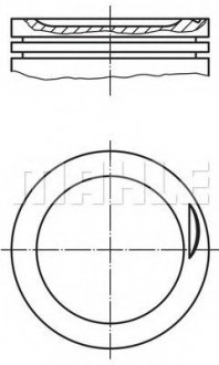 Поршень двигателя MAHLE / KNECHT 030 83 02 (фото 1)