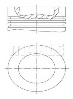 Поршень VOLVO 131.0 D12C (СОСТАВНОЙ) гильза 037 WN 48 01 MAHLE MAHLE / KNECHT 038 56 00