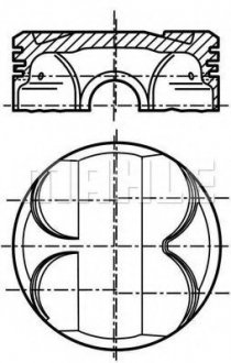 Поршень двигателя MAHLE / KNECHT 081 PI 00101 002 (фото 1)