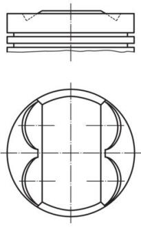 Поршень двигуна MAHLE / KNECHT 081 PI 00107 000