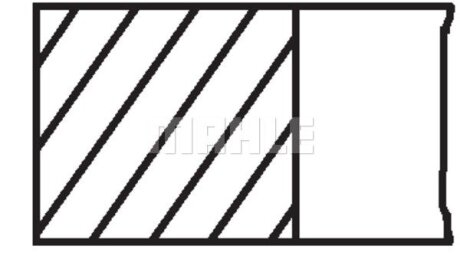 Кольца поршневые BMW 84,00 M52B28 (Nikasil) 1,5x1,5x2 (Mahle) MAHLE / KNECHT 083 16 N0