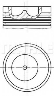 Поршень (BF4/BF6M1013) Euro 2 MAHLE / KNECHT 101 99 00