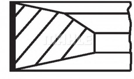 Кольца поршневые RVI Dxi 11 Eu4/5 123.01mm MAHLE / KNECHT 209 73 N0 (фото 1)