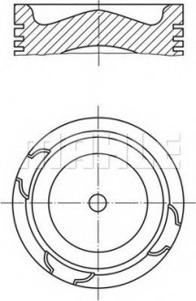 Поршень. DAF MAHLE MAHLE / KNECHT 213 69 00