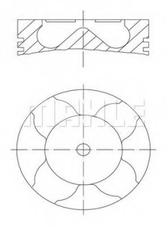 Поршень MAN MAHLE / KNECHT 229 12 00 (фото 1)