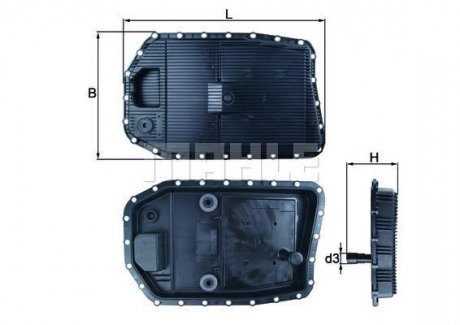 Фильтр масляный АКПП BMW (KNECHT-MAHLE) MAHLE / KNECHT HX154