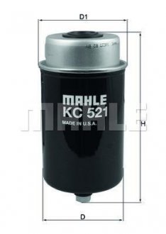 Фильтр топливный LR RANGE ROVER III, IV 4.4 TD 10- (-) MAHLE / KNECHT KC521 (фото 1)