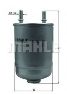 Фильтр топливный MAHLE / KNECHT KL485/19D (фото 1)