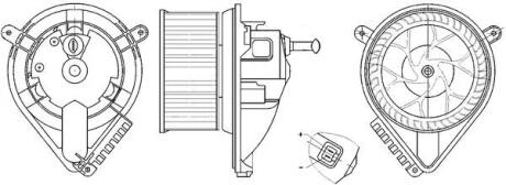 Моторчик печки MAHLE / KNECHT AB 271 000S