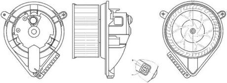 Моторчик печки MAHLE / KNECHT AB 272 000S