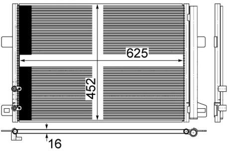 Радиатор кондиционера MAHLE / KNECHT AC 885 000S
