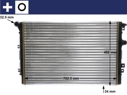 Радиатор охлаждения двигателя MAHLE MAHLE / KNECHT CR 2032 000S