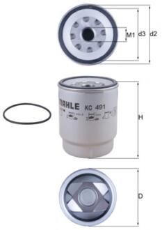Фильтр топливный MAHLE / KNECHT KC 491D