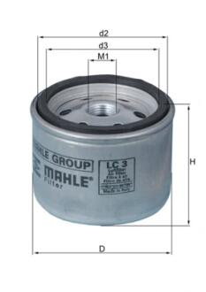 Фильтр воздушный Iveco MAHLE MAHLE / KNECHT LC 3