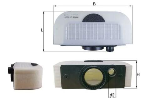 Фільтр повітряний MAHLE / KNECHT LX35571