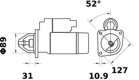 Стартер MAHLE / KNECHT MS66