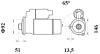 Стартер, 24V 5,50KW Z12 MAHLE MAHLE / KNECHT MS 758 (фото 2)