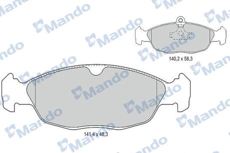 Гальмівні колодки до дисків MANDO MBF015094 (фото 1)
