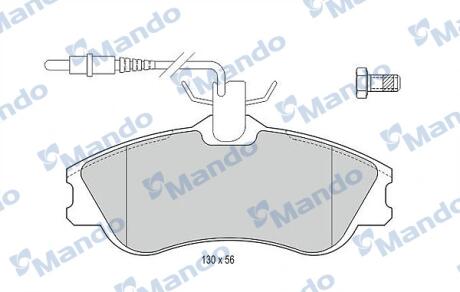 Гальмівні колодки до дисків MANDO MBF015118 (фото 1)