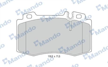 Гальмівні колодки до дисків MANDO MBF015154 (фото 1)