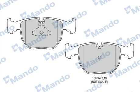 Гальмівні колодки до дисків MANDO MBF015405 (фото 1)