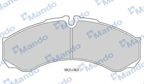 Гальмівні колодки до дисків MANDO MBF015560 (фото 1)