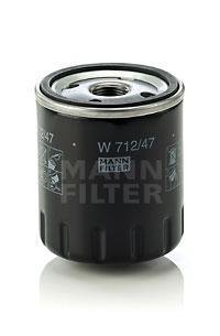 Фільтр масляний двигуна RENAULT TRAFIC, MASTER, LAGUNA 80-98 (вир-во) MANN W 712/47