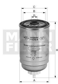 Фільтр паливний MANN WK 8051 (фото 1)