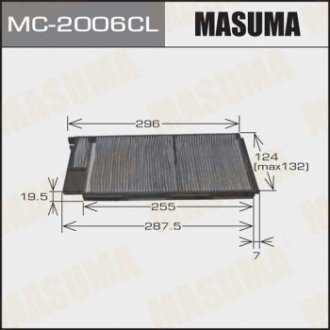 Фильтр салона угольный TOYOTA LAND_CRUISER 100 MASUMA MC2006CL (фото 1)