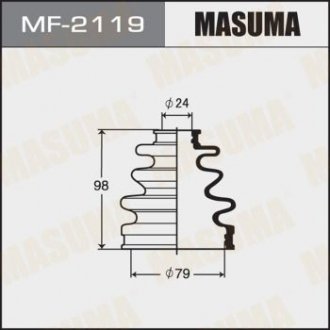 Пильовик ШРУСу зовнішнього Mazda 6 (12-)/ Toyota Corolla (00-06), Prius (00-05) MASUMA MF2119 (фото 1)