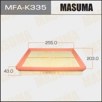 Фильтр воздушный A0244 KIA/ MAGENTIS/ V2000 V2700 05- MASUMA MFAK335