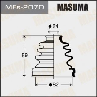 Пыльник ШРУСа (силікон)TOYOTA RAV_4 III (06-11)/MITSUBISHI L 200 (05-10), TOYOTA MASUMA MFs2070 (фото 1)