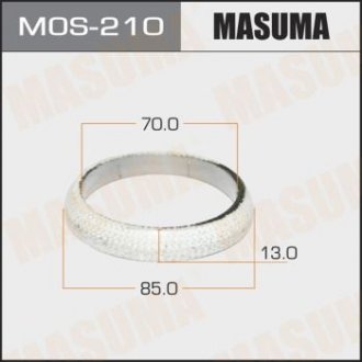 Кільце глушника графітове Nissan (70x85x13 MASUMA MOS210 (фото 1)