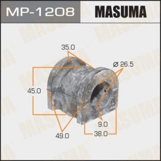 Втулка стабілізатора переднього Honda Accord (-08) (Кратно 2 шт) MASUMA MP1208