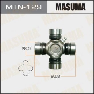 ХРЕСТОВИНА КАРДАННОГО ВАЛУ (28x56.1) Nissan MASUMA MTN129 (фото 1)