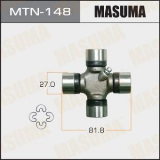 Крестовина карданного вала (27x81.8) Nissan Navara (05-), Pathfinder (05-14)/ Toyota Hillux (15-) MASUMA MTN148 (фото 1)